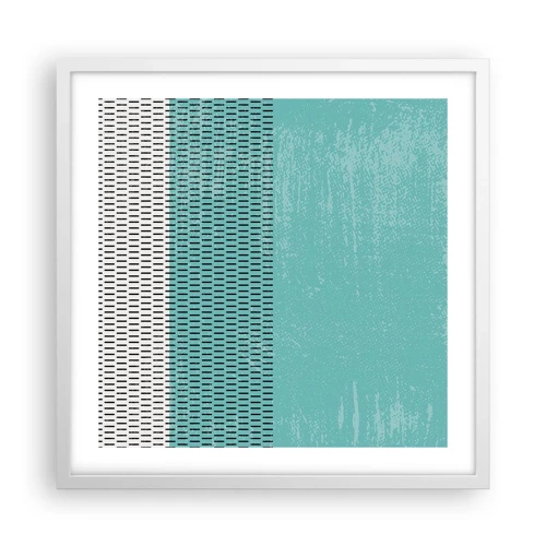 Poster in cornice bianca - Composizione equilibrata - 50x50 cm