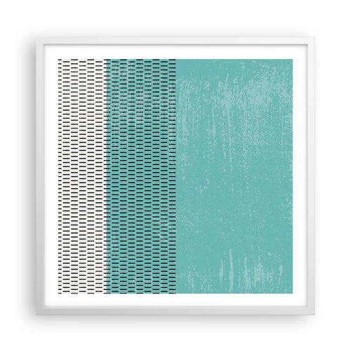 Poster in cornice bianca - Composizione equilibrata - 60x60 cm