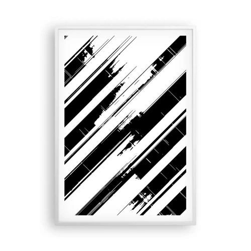 Poster in cornice bianca - Composizione intensa e dinamica - 70x100 cm