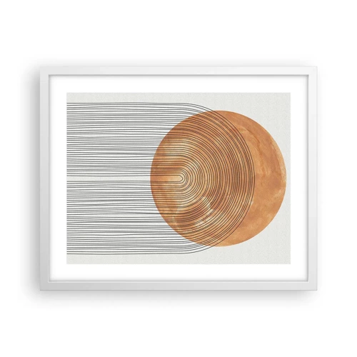 Poster in cornice bianca - Composizione solare - 50x40 cm