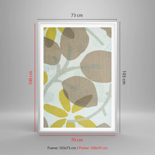 Poster in cornice bianca - Composizione sotto al sole - 70x100 cm