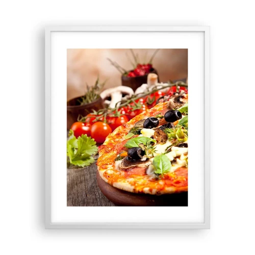 Poster in cornice bianca - Con ingredienti tellurici - 40x50 cm