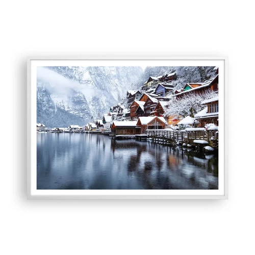 Poster in cornice bianca - Decorazione invernale - 100x70 cm