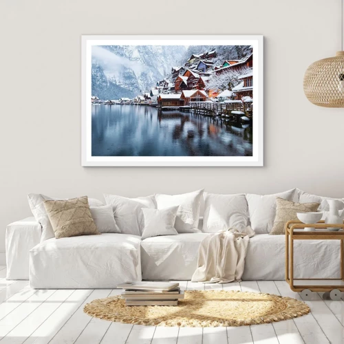 Poster in cornice bianca - Decorazione invernale - 70x50 cm