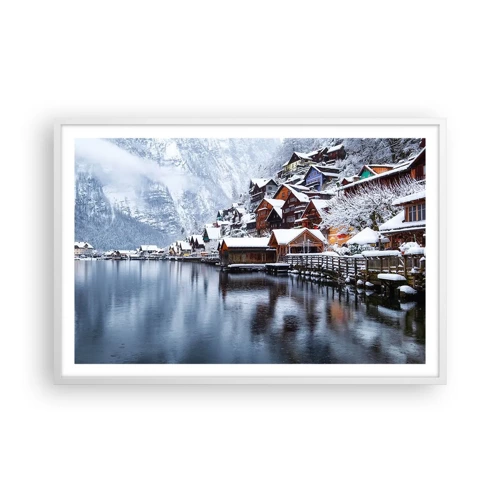 Poster in cornice bianca - Decorazione invernale - 91x61 cm