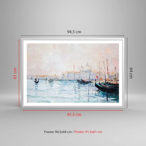 Poster in cornice bianca - Dopo l'acqua, dopo la nebbia - 91x61 cm