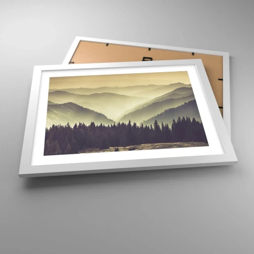 Poster in cornice bianca - Dopo sette montagne… - 40x30 cm