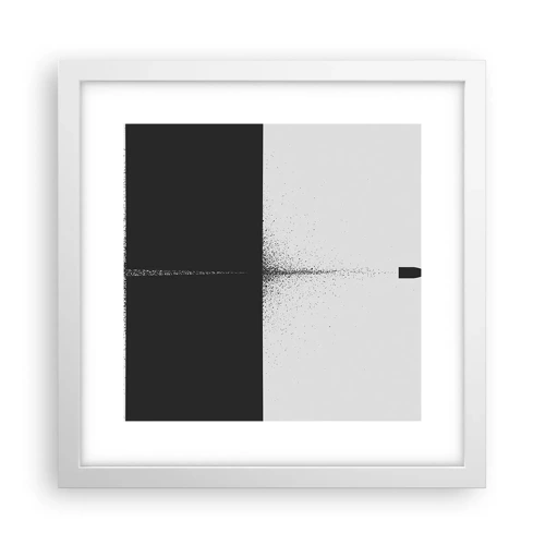 Poster in cornice bianca - Dritto allo scopo - 30x30 cm