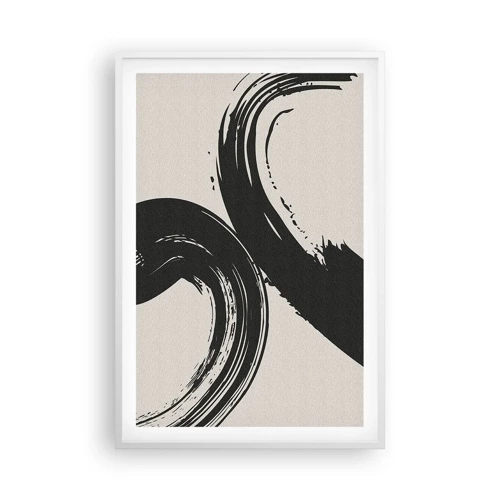 Poster in cornice bianca - Energico e circolare - 61x91 cm
