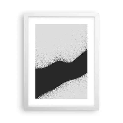 Poster in cornice bianca - Equilibrio fluido - 30x40 cm