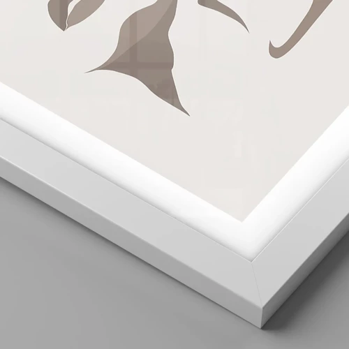 Poster in cornice bianca - Fatta di luce e ombra - 40x30 cm