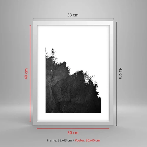 Poster in cornice bianca - Gli elementi: la terra - 30x40 cm