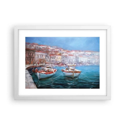 Poster in cornice bianca - Golfo italiano - 40x30 cm