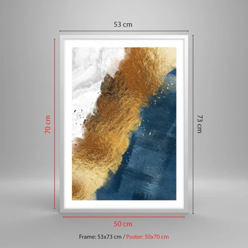 Poster in cornice bianca - I colori dell'estate - 50x70 cm