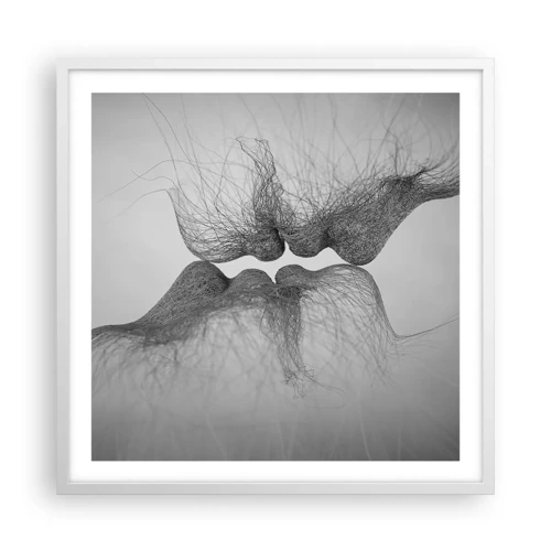 Poster in cornice bianca - Il bacio del vento - 60x60 cm