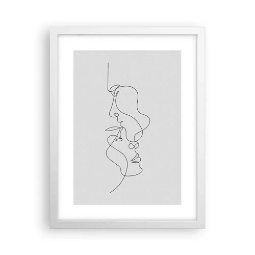 Poster in cornice bianca - Il calore dei desideri malinconici - 30x40 cm