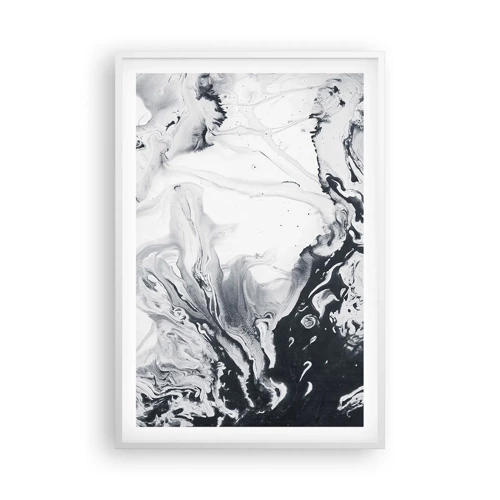 Poster in cornice bianca - Il centro della terra - 61x91 cm