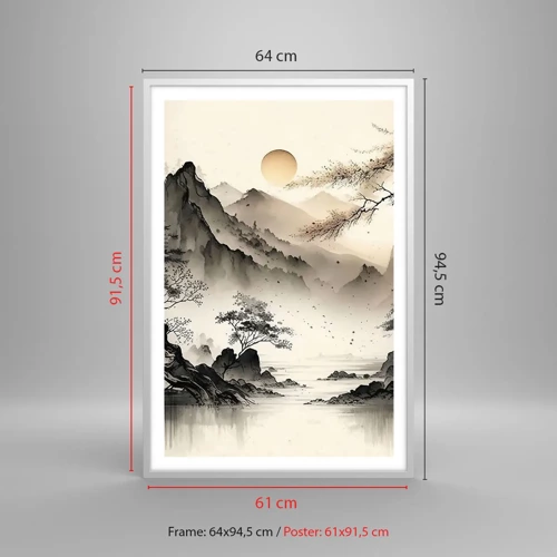 Poster in cornice bianca - Il fascino irripetibile dell'oriente - 61x91 cm