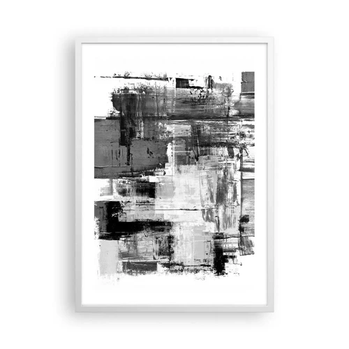 Poster in cornice bianca - Il grigio è bello - 50x70 cm
