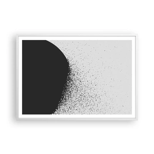 Poster in cornice bianca - Il movimento delle particelle - 100x70 cm