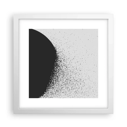 Poster in cornice bianca - Il movimento delle particelle - 30x30 cm