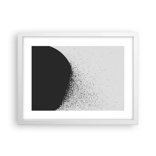 Poster in cornice bianca - Il movimento delle particelle - 40x30 cm