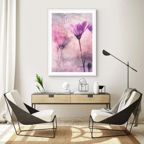Poster in cornice bianca - Il sogno dei fiori - 30x40 cm