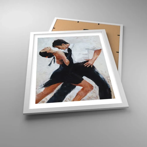 Poster in cornice bianca - Il tango dei miei sogni - 40x50 cm