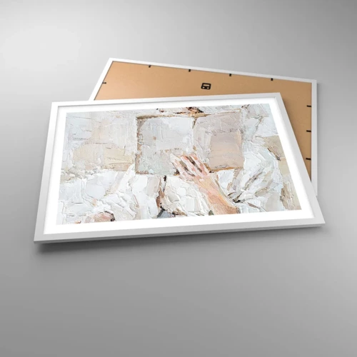 Poster in cornice bianca - In un altro mondo - 70x50 cm