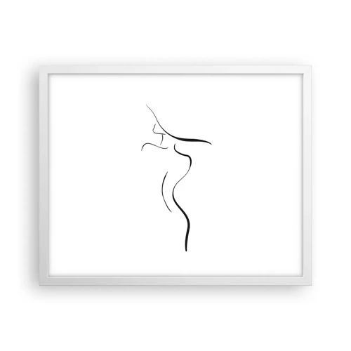 Poster in cornice bianca - Inafferrabile come un'onda - 50x40 cm