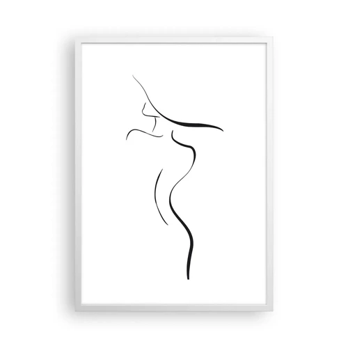 Poster in cornice bianca - Inafferrabile come un'onda - 50x70 cm