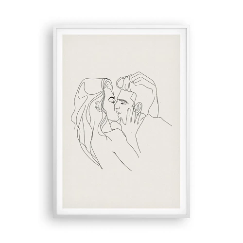 Poster in cornice bianca - Intrecciati dal sentimento - 70x100 cm