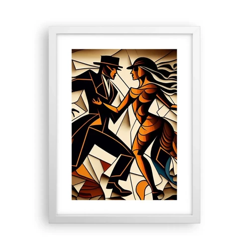 Poster in cornice bianca - La danza della passione - 30x40 cm