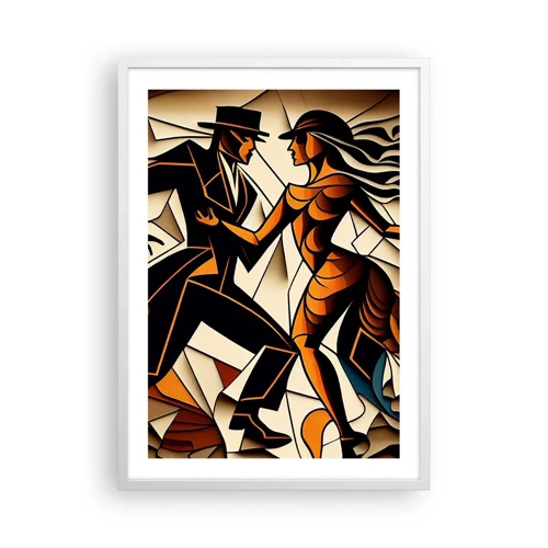 Poster in cornice bianca - La danza della passione - 50x70 cm