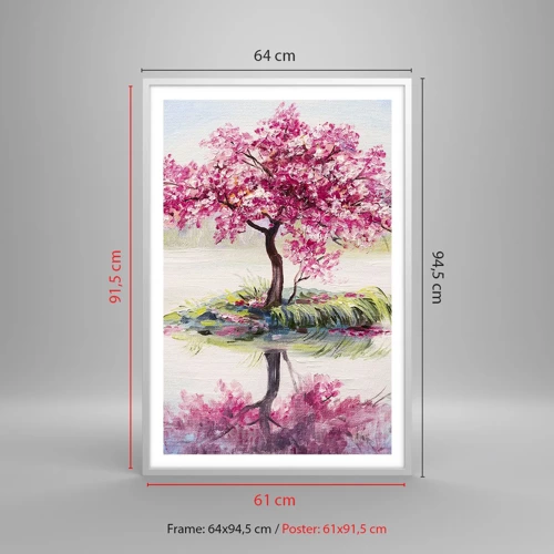 Poster in cornice bianca - La festa della primavera - 61x91 cm