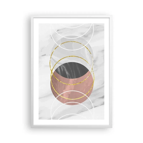Poster in cornice bianca - La musica delle sfere - 50x70 cm