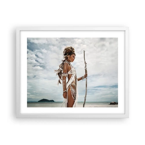 Poster in cornice bianca - La regina dei tropici - 50x40 cm