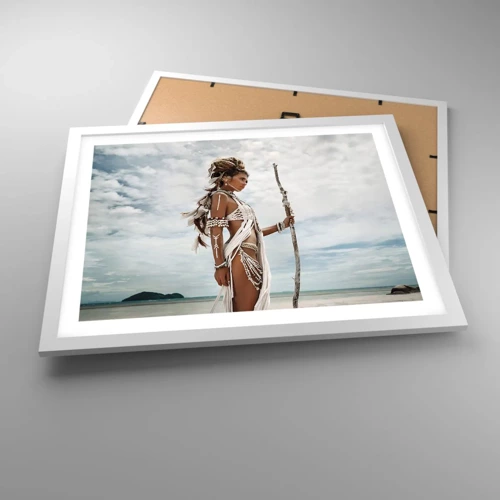 Poster in cornice bianca - La regina dei tropici - 50x40 cm