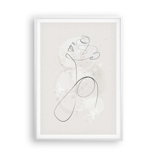 Poster in cornice bianca - La spirale della bellezza - 70x100 cm