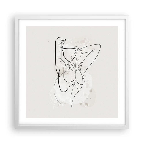 Poster in cornice bianca - L'arte della seduzione - 50x50 cm