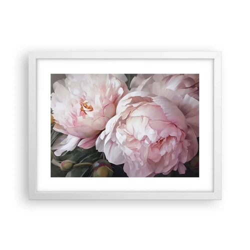 Poster in cornice bianca - L'attimo della fioritura - 40x30 cm