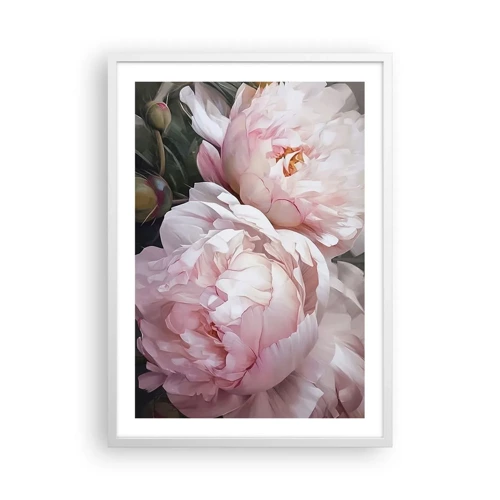 Poster in cornice bianca - L'attimo della fioritura - 50x70 cm
