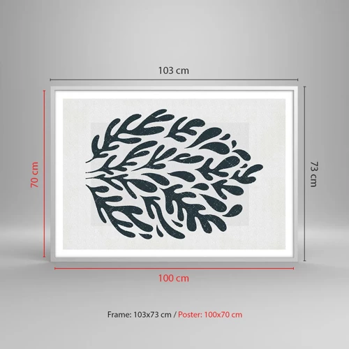 Poster in cornice bianca - Le forme della natura - 100x70 cm