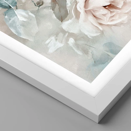Poster in cornice bianca - Lo spirito del romanticismo - 30x30 cm