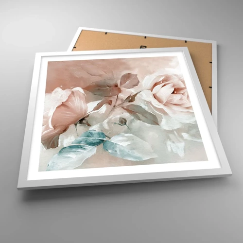 Poster in cornice bianca - Lo spirito del romanticismo - 50x50 cm