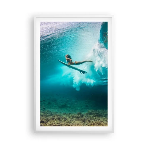 Poster in cornice bianca - Mondo subacqueo - 61x91 cm
