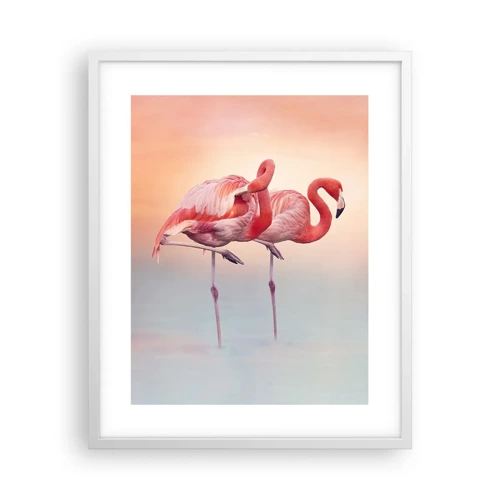Poster in cornice bianca - Nel colore del sole al tramonto - 40x50 cm