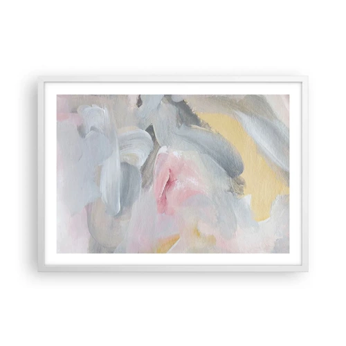 Poster in cornice bianca - Nel mondo pastello - 70x50 cm