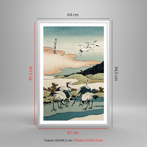 Poster in cornice bianca - Nello spirito giapponese - 61x91 cm