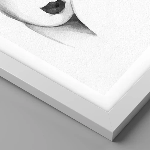 Poster in cornice bianca - Nello stile di Lempicka - 50x50 cm